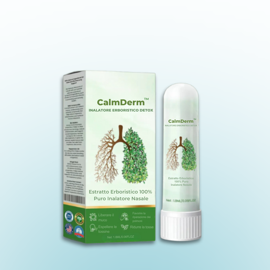 CalmDerm™ Inalatore Detox per Polmoni | 97% di tossine in meno – respira liberamente in soli 15 minuti!